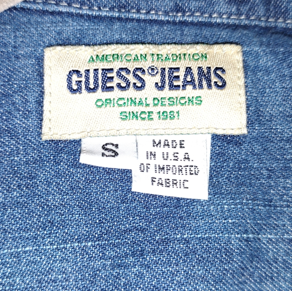 Guess Vintage Multiple Pattern Button Down Shirt … - image 5